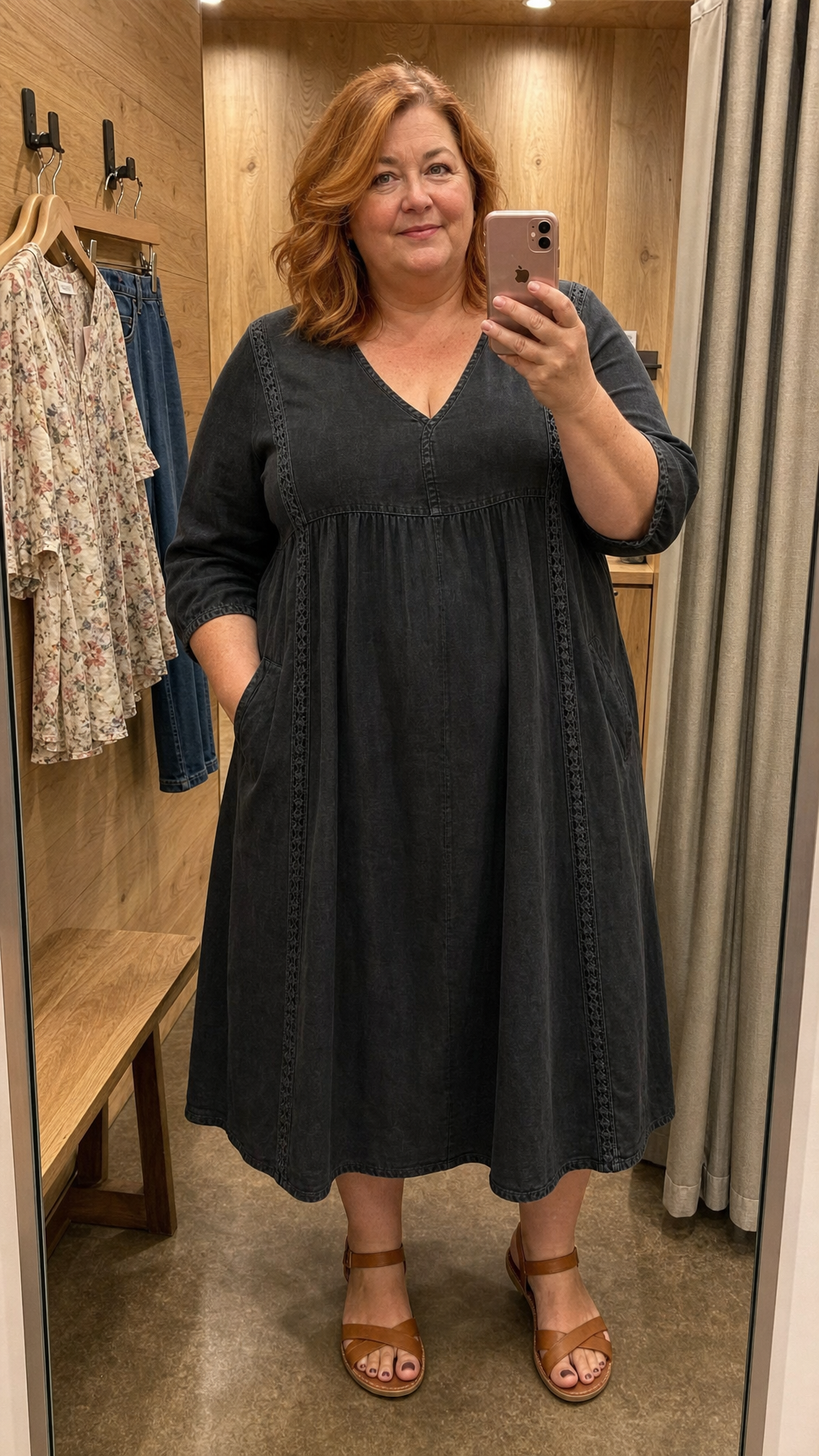 A-Line Maxi Dress with Chic Patchwork Design and Lace Trim – Lightweight and Breathable Long Dress for Women 3