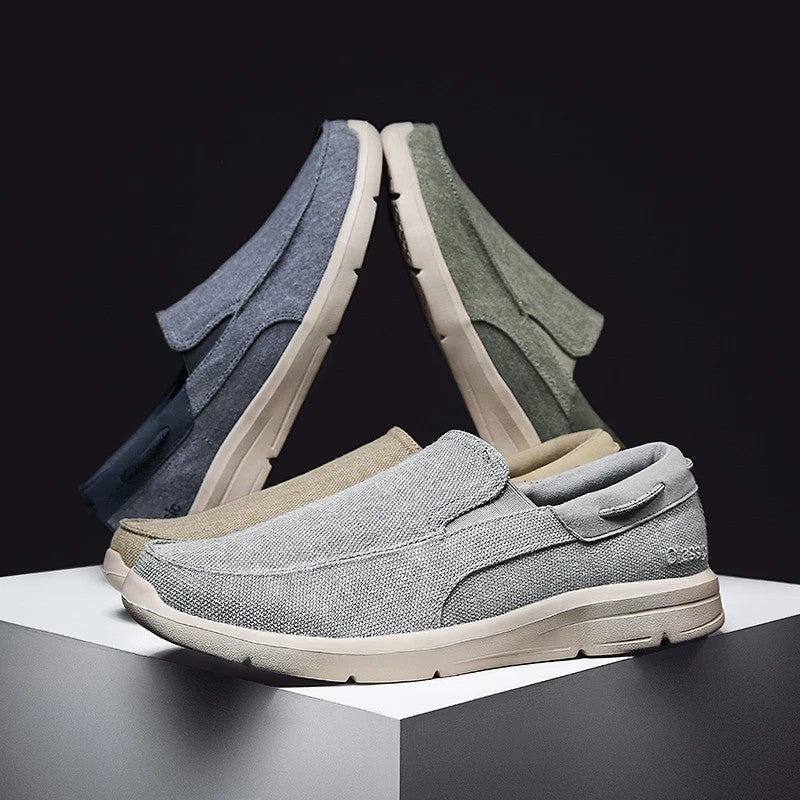 Lightweight canvas loafers for women featuring a breathable upper and flexible sole, perfect for casual wear and easy slip-on comfort. 3