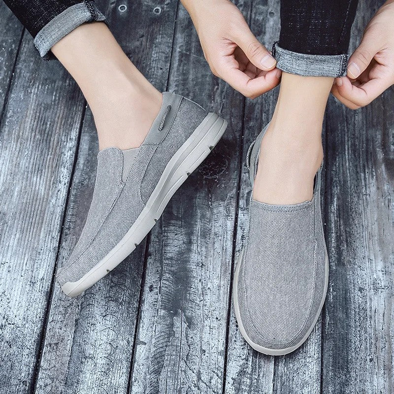 Canvas loafers for women featuring a breathable upper and lightweight sole, designed for casual slip-on comfort. 4