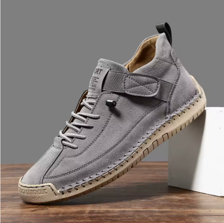 Comfort Support Sneakers featuring breathable leather, shock absorption technology, and an easy on/off design for ultimate comfort and convenience. 10