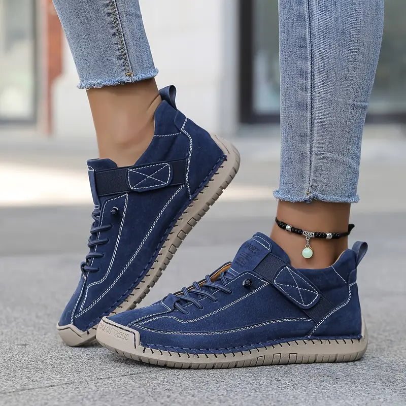 Comfort Support Sneakers featuring breathable leather, shock absorption technology, and an easy on/off design for ultimate comfort and convenience. 7