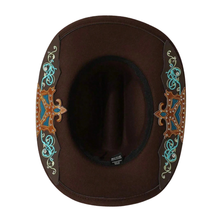 Cowboy hat with a modern design, featuring a classic Western style, made from high-quality felt, perfect for everyday wear. 1