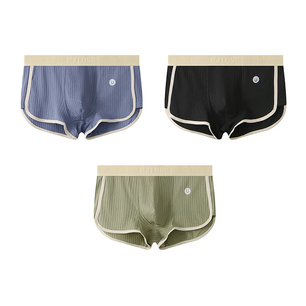Men's briefs featuring a U-shaped pouch for enhanced support, made from ultra-soft cotton and breathable mesh, available in a convenient 3-pack. 4