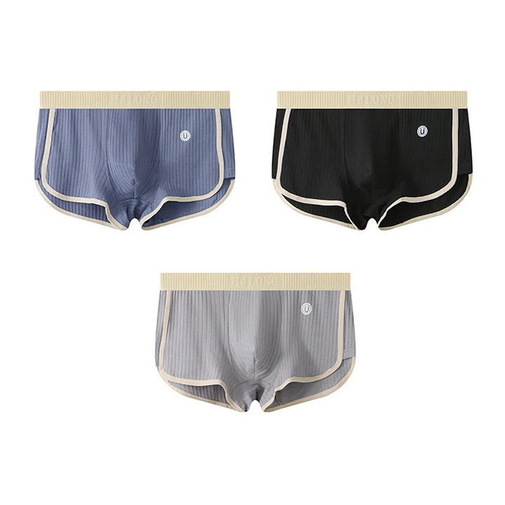Men's briefs featuring a U-shaped pouch for enhanced support, made from ultra-soft cotton and breathable mesh, available in a convenient 3-pack. 5