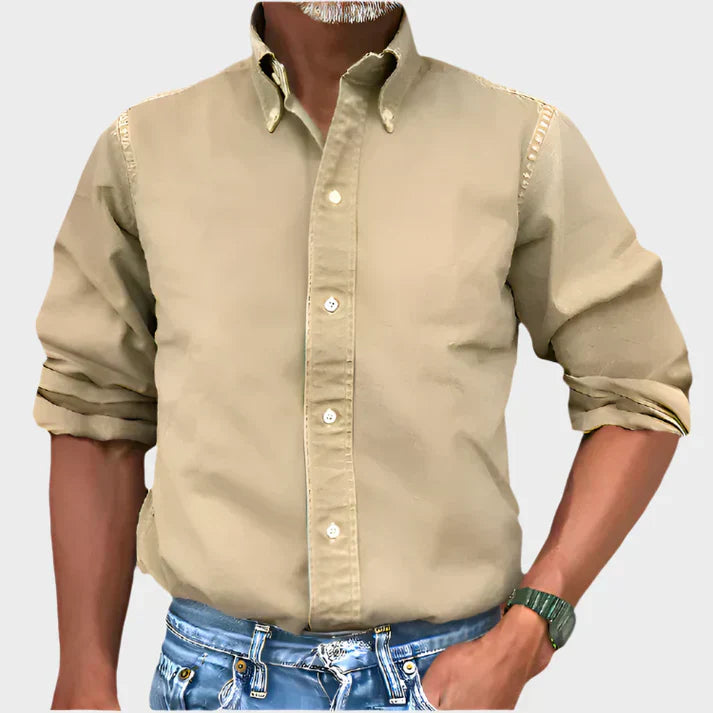 Men's Button-Down Shirt with Comfortable Fit and Versatile Style – Classic Design for Office or Casual Wear 0