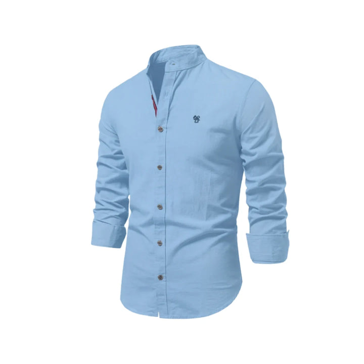 Men's casual button-up shirt for spring featuring a relaxed fit and lightweight design, perfect for versatile styling in warm weather. 9