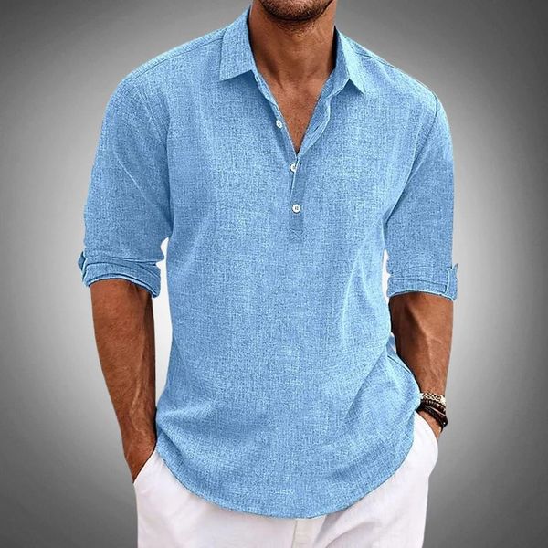Men's long sleeve polo shirt in classic fit, perfect for effortless autumn style, showcasing a comfortable and versatile design ideal for casual and semi-formal occasions 0