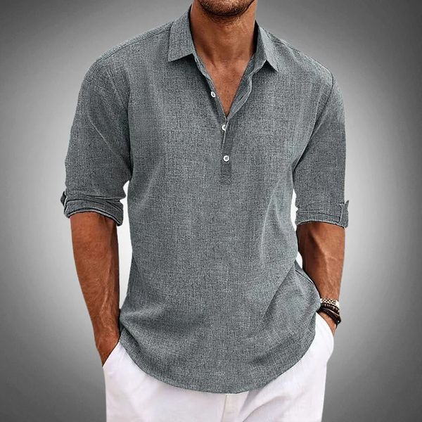 Men's long sleeve polo shirt in classic fit, perfect for effortless autumn style, showcasing a comfortable and versatile design ideal for casual and semi-formal occasions 1