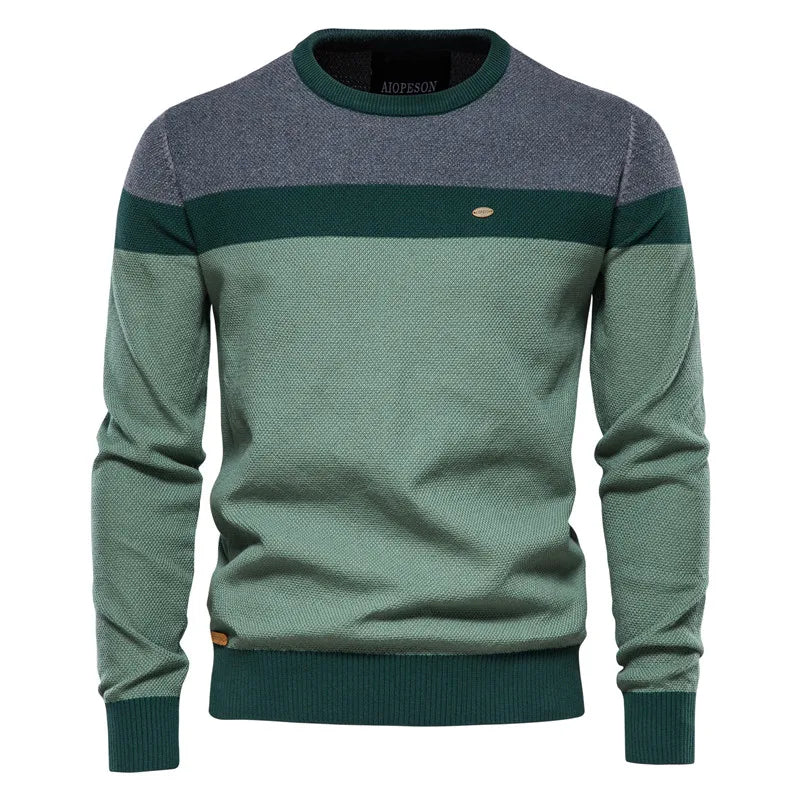 Men's Sweater in Soft-Knit Fabric for Comfortable Warmth – Classic Elegant Design in Blue 1