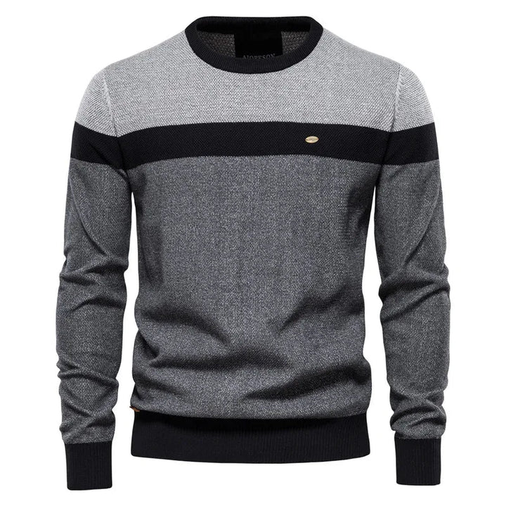 Men's Sweater in Soft-Knit Fabric for Comfortable Warmth – Classic Elegant Design in Blue 2
