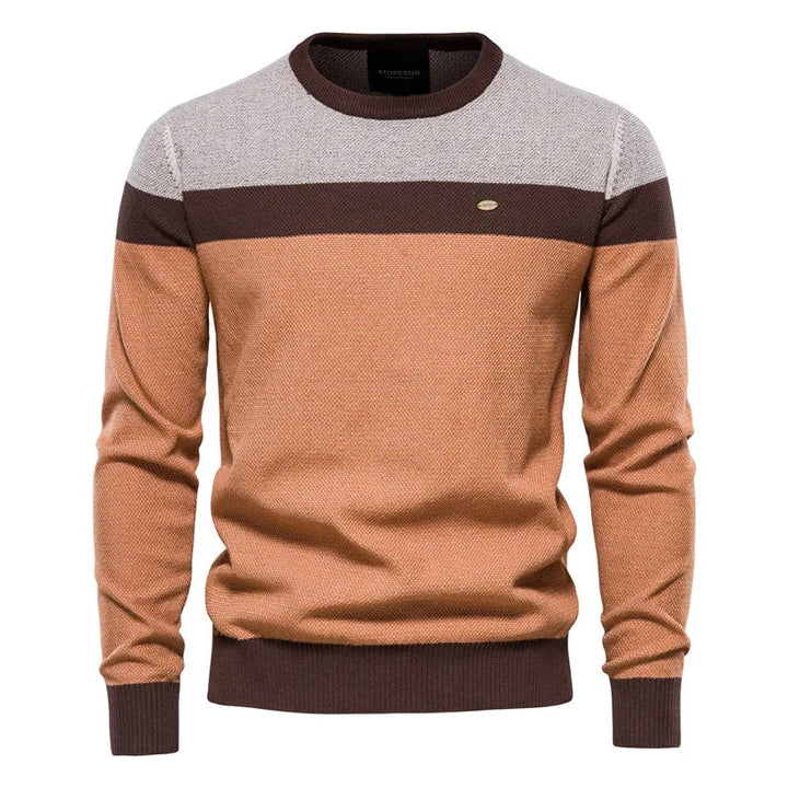 Men's Sweater in Soft-Knit Fabric for Comfortable Warmth – Classic Elegant Design in Blue 3