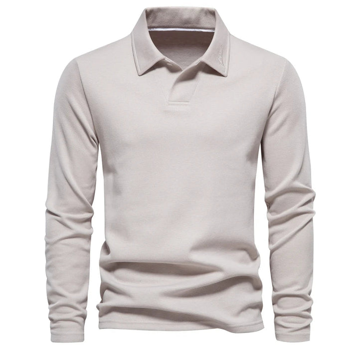 Men's Sweater with Soft Knit Fabric for Versatile Styling – Modern Classic Design in Elegant Neutral Color 0