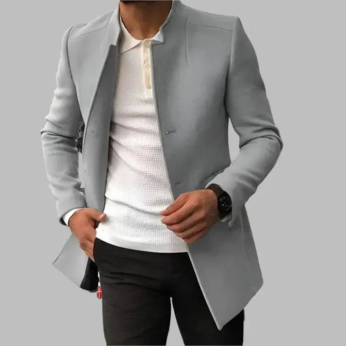 Men's wool jacket featuring a timeless design, perfect for all occasions, combining classic style with versatile comfort. 2