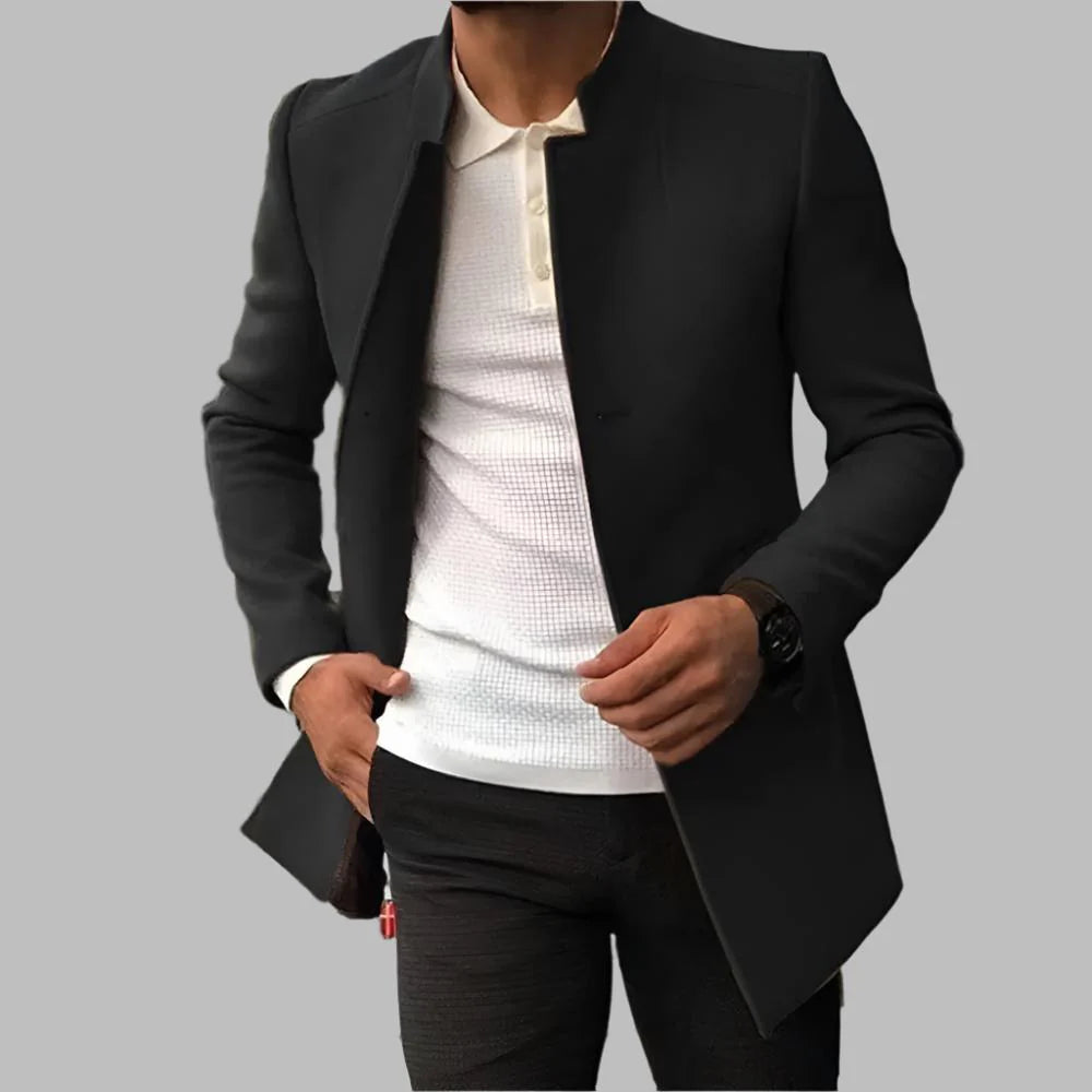 Men's wool jacket featuring a timeless design, perfect for all occasions, combining classic style with versatile comfort. 4