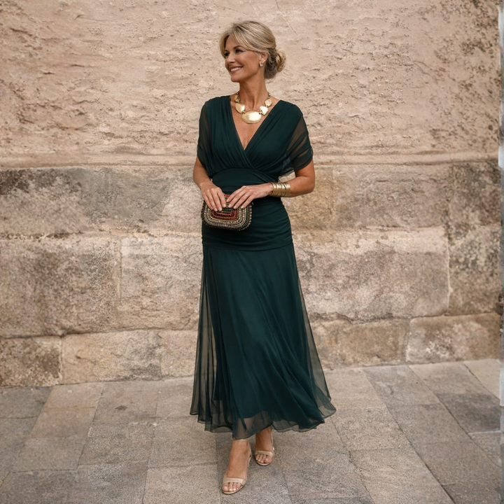 Off shoulder maxi dress featuring a sculpted bodice and mermaid silhouette, perfect for elegant formal occasions. 0