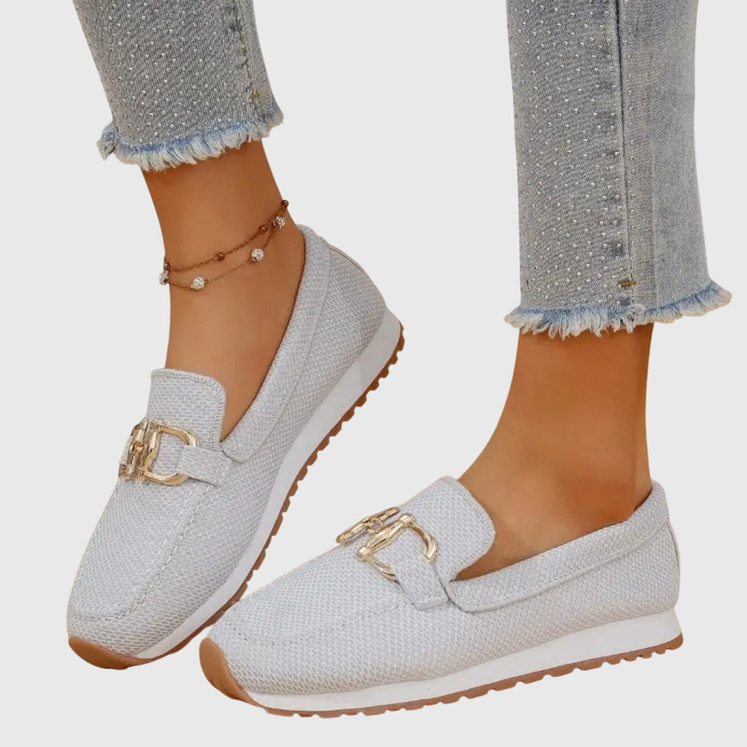Orthopedic loafers for women featuring ergonomic support, slip-on design, and made from soft breathable material for comfort and style. 3