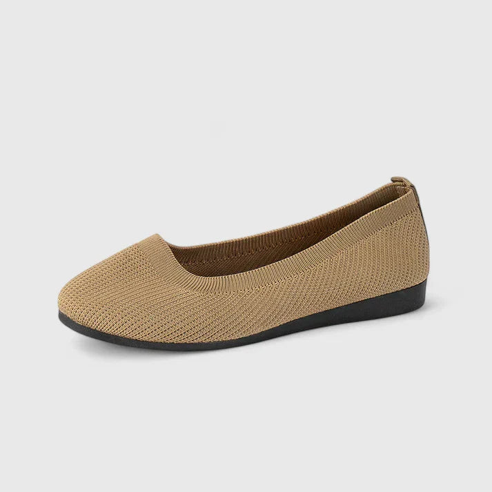 Orthopedic slip-on women's shoes featuring a cushioned footbed, designed for comfort and support, made from premium polyester and PU materials. 4