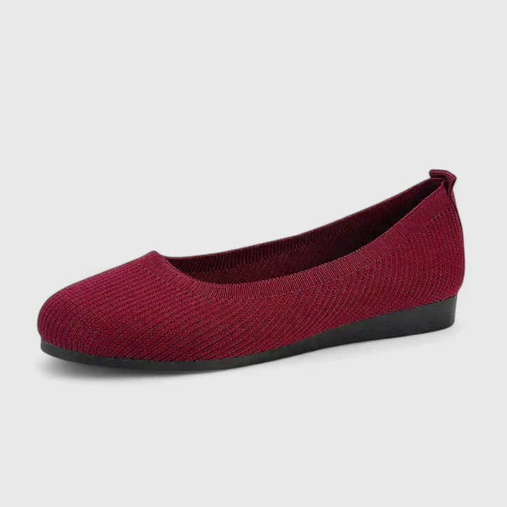 Orthopedic slip-on women's shoes featuring a cushioned footbed, designed for comfort and support, made from premium polyester and PU materials. 7