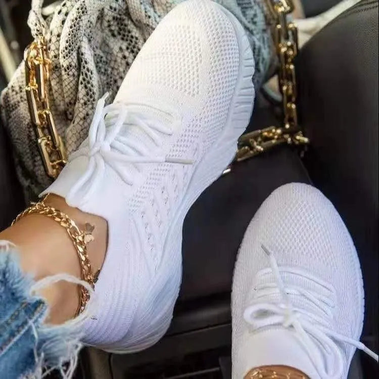 Orthopedic walking sneakers for women featuring breathable mesh and a lightweight design, ideal for all-day walking and standing comfort. 1