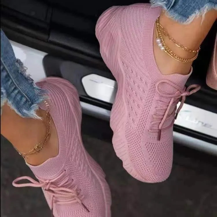 Orthopedic walking sneakers for women featuring breathable mesh and a lightweight design, ideal for all-day walking and standing comfort. 4