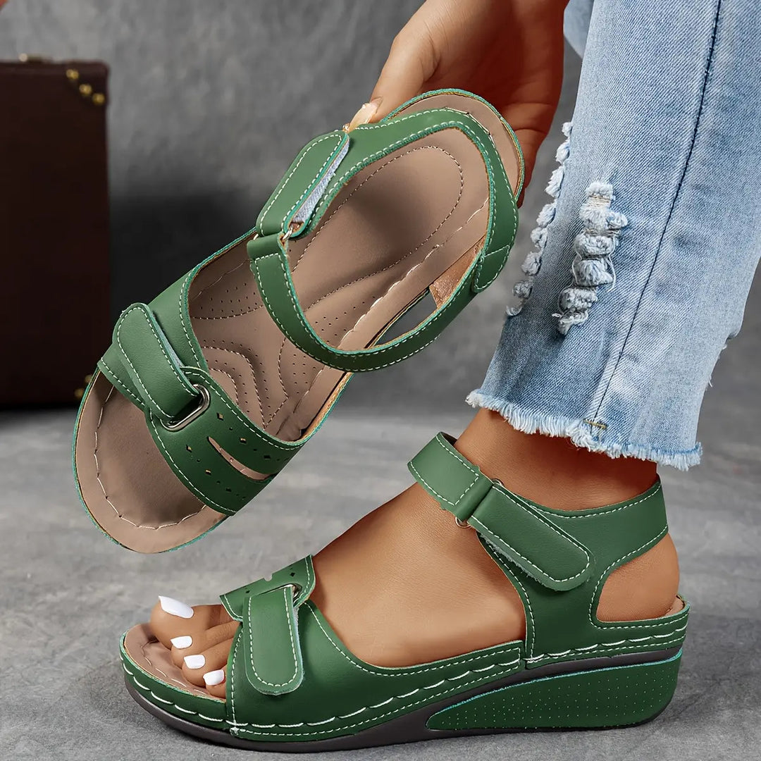 Orthopedic Wedge Sandals for Women with Cushioned Support and Adjustable Fit – Lightweight Breathable Design 0
