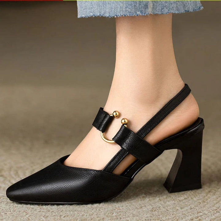 Orthopedic women's heels featuring ergonomic support, a breathable lightweight design, and a non-slip sole for comfort and stability. 0