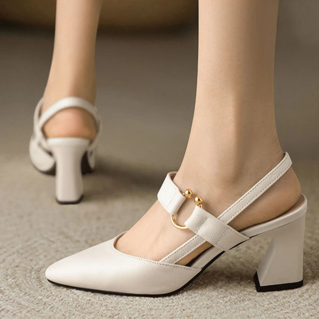 Orthopedic women's heels featuring ergonomic support, a breathable lightweight design, and a non-slip sole for comfort and stability. 1