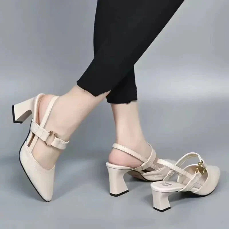 Orthopedic women's heels featuring ergonomic support, a breathable lightweight design, and a non-slip sole for comfort and stability. 5