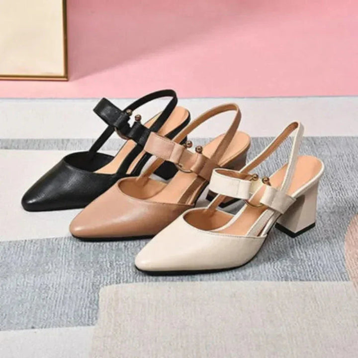 Orthopedic women's heels featuring ergonomic support, a breathable lightweight design, and a non-slip sole for comfort and stability. 6