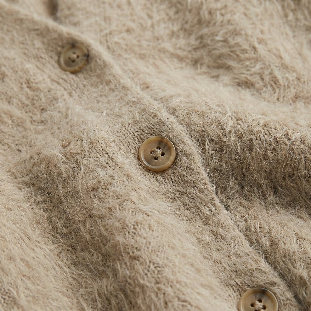 Oversized Cardigan with Deep V-Neck and Relaxed Fit – Women's Soft Knit Layering Piece 2