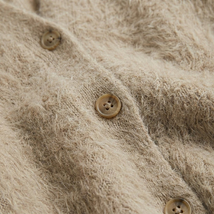 Oversized Cardigan with Deep V-Neck and Relaxed Fit – Women's Soft Knit Layering Piece 2