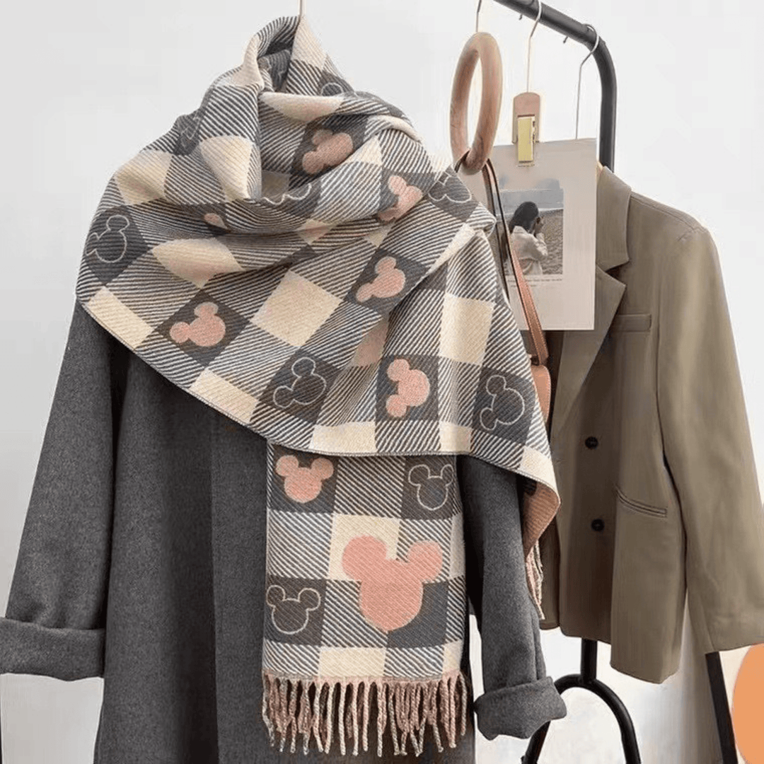 Reversible Plaid Scarf with Tassels – Lightweight Cozy Winter Accessory – Soft Fabric Blend 0