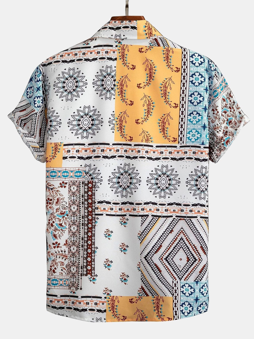 Shirt and Shorts Set with Unique Scarf Print Design, Comfortable Fit, Machine Washable – Casual Beachwear 3