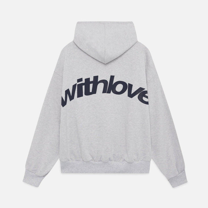 Unisex oversized hoodie featuring a bold graphic design, made from heavyweight cotton-blend fleece for comfortable and stylish streetwear. 4