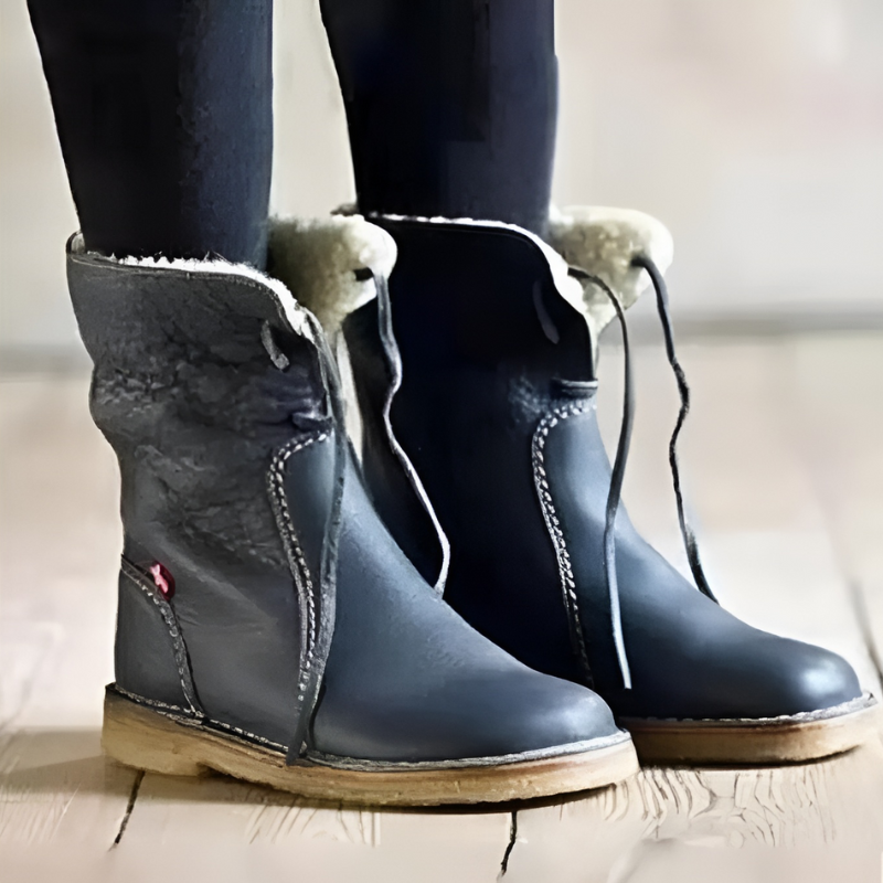 Waterproof Winter Boots Women with Fur-Lined Interior – Cozy Slip-On Design for Cold Weather 1