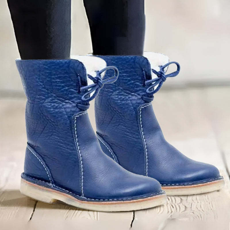 Waterproof Winter Boots Women with Fur-Lined Interior – Cozy Slip-On Design for Cold Weather 10