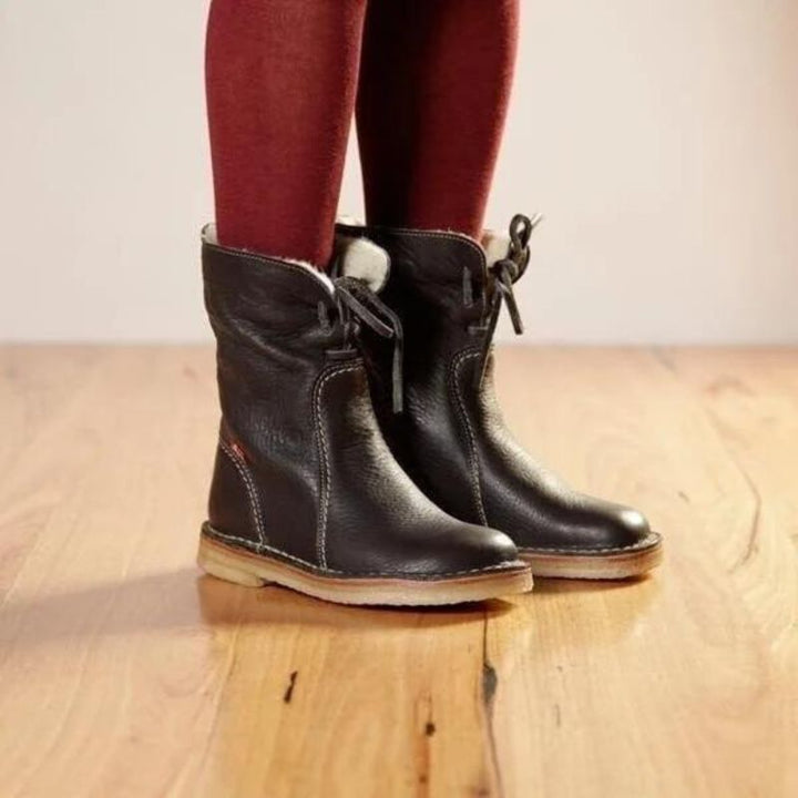Waterproof Winter Boots Women with Fur-Lined Interior – Cozy Slip-On Design for Cold Weather 3