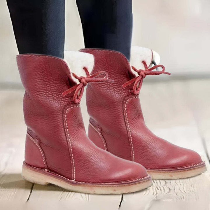 Waterproof Winter Boots Women with Fur-Lined Interior – Cozy Slip-On Design for Cold Weather 9
