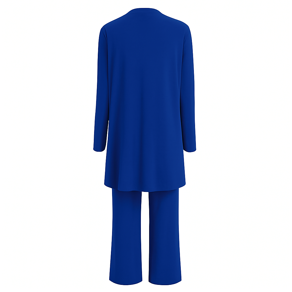 Women's 3-Piece Cardigan Set with Wide-Leg Trousers – Versatile Autumn Outfit in Multiple Colors 7