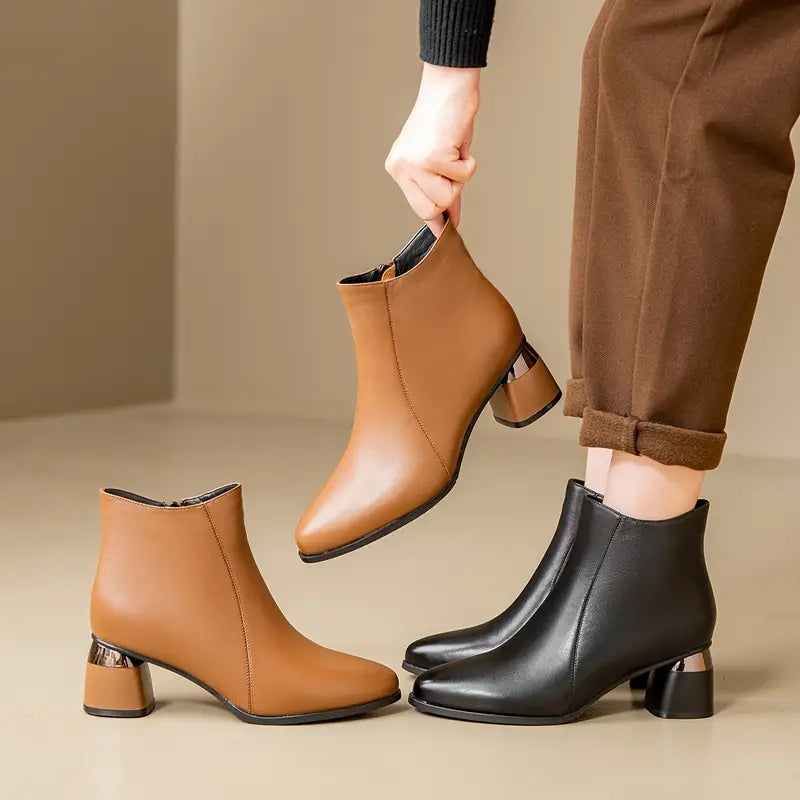 Women's Ankle Boots with Supportive Sole – Sleek Black Design for Everyday Comfort 4