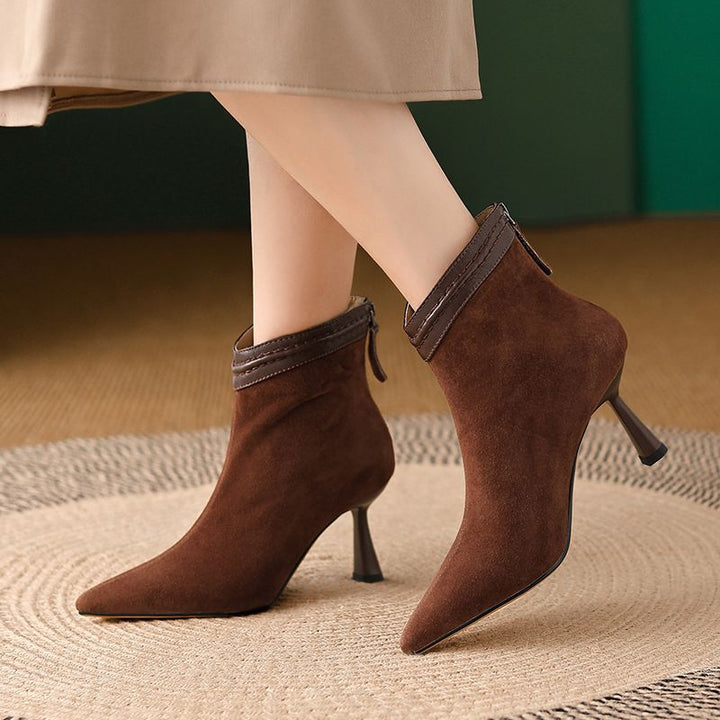 Women's Black Ankle Boots with Supportive Sole – Sleek Comfort Design for Everyday Wear 2