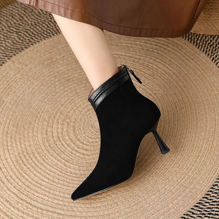 Women's Black Ankle Boots with Supportive Sole – Sleek Comfort Design for Everyday Wear 4