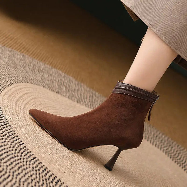 Women's Black Ankle Boots with Supportive Sole – Sleek Comfort Design for Everyday Wear 5