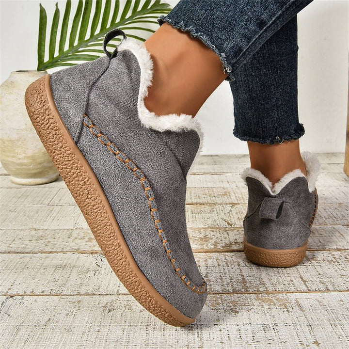 Women's Boots Slip-On Design with Textured Sole – Ankle-High Casual Footwear for Everyday Wear 4