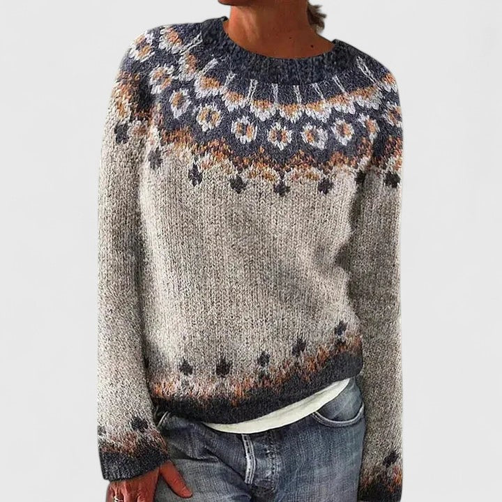 Women's Cashmere Sweater with Timeless Chic Design – Flattering Fit in Dark Gray 0
