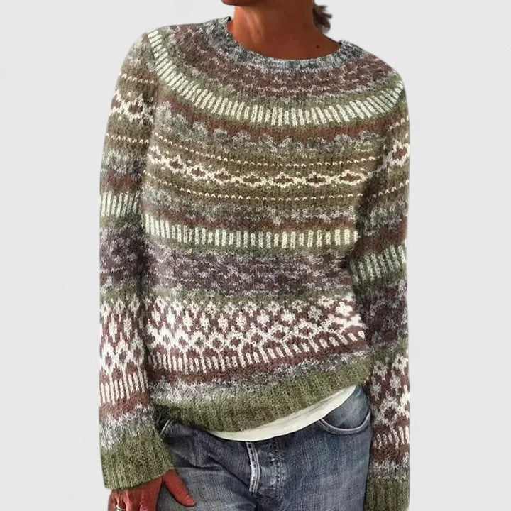 Women's Cashmere Sweater with Timeless Chic Design – Flattering Fit in Dark Gray 1