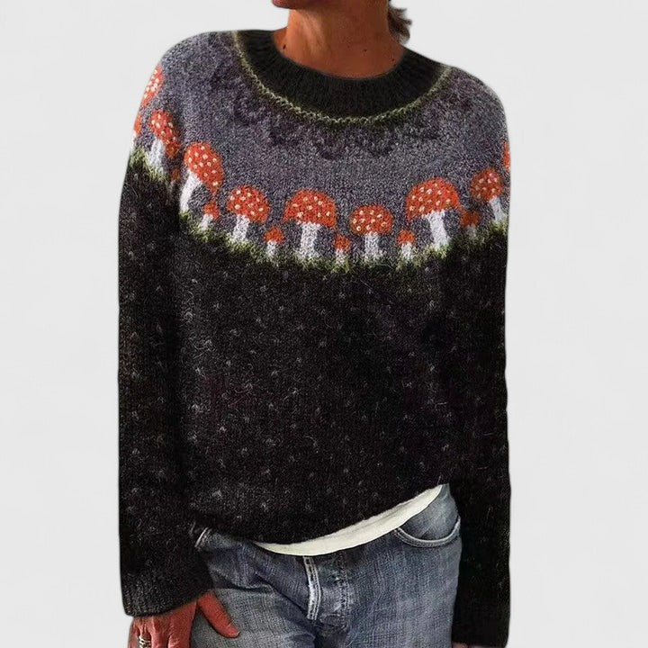 Women's Cashmere Sweater with Timeless Chic Design – Flattering Fit in Dark Gray 11