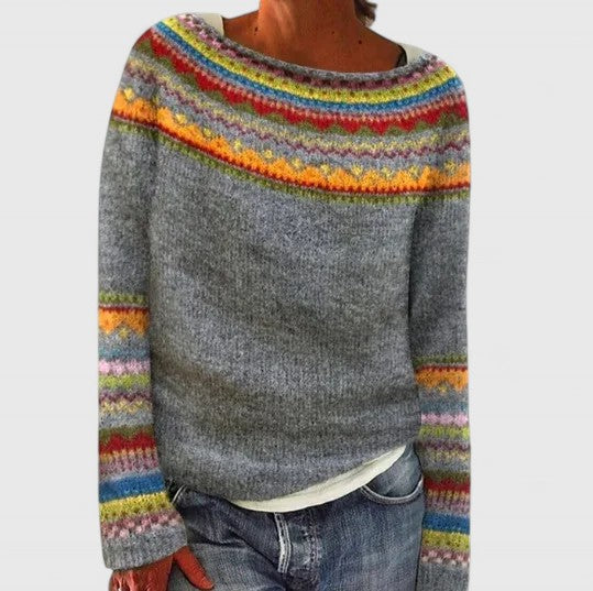 Women's Cashmere Sweater with Timeless Chic Design – Flattering Fit in Dark Gray 12