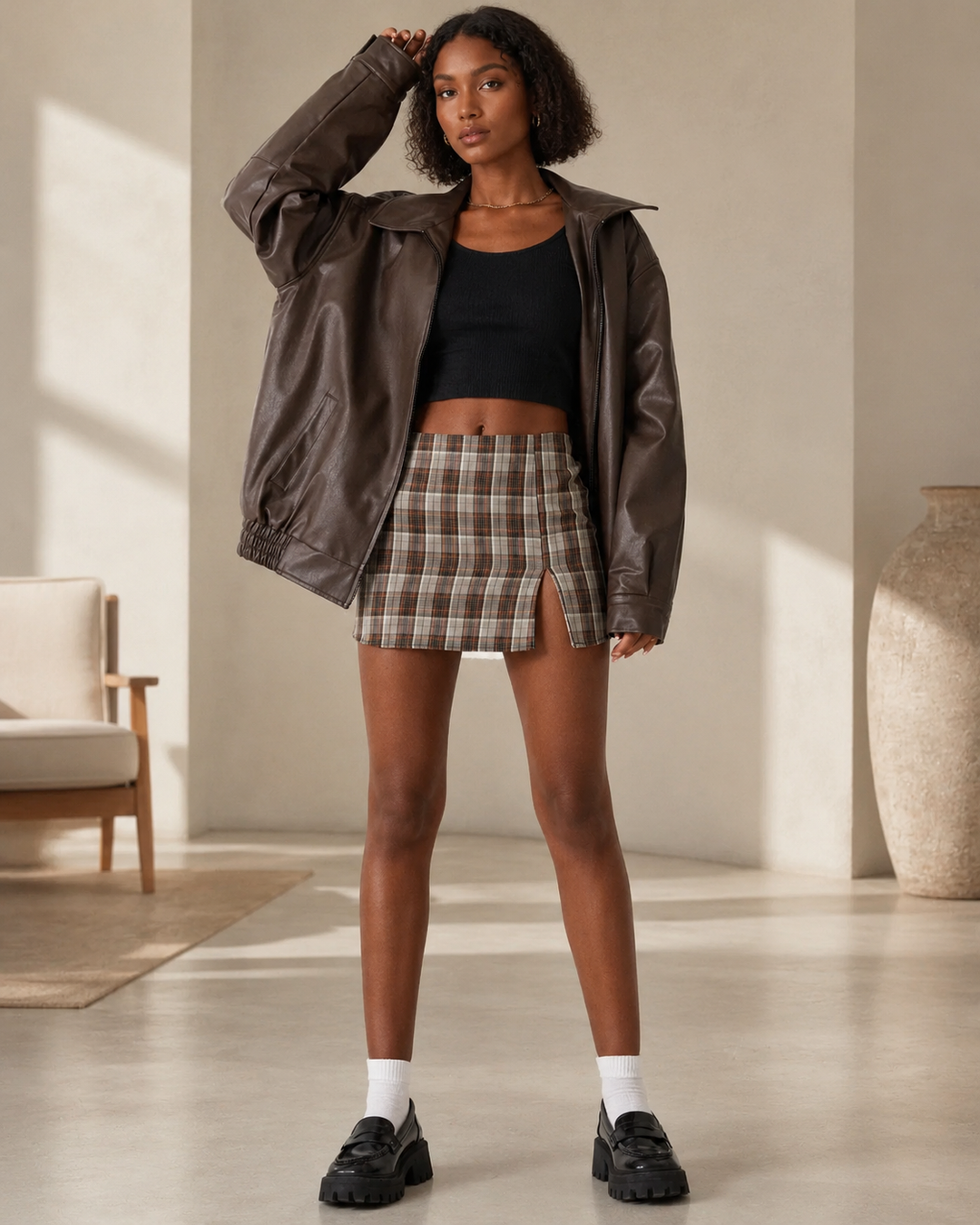 Women's Jacket Oversized Fit in Leather Look – Casual Style for Everyday Wear 4