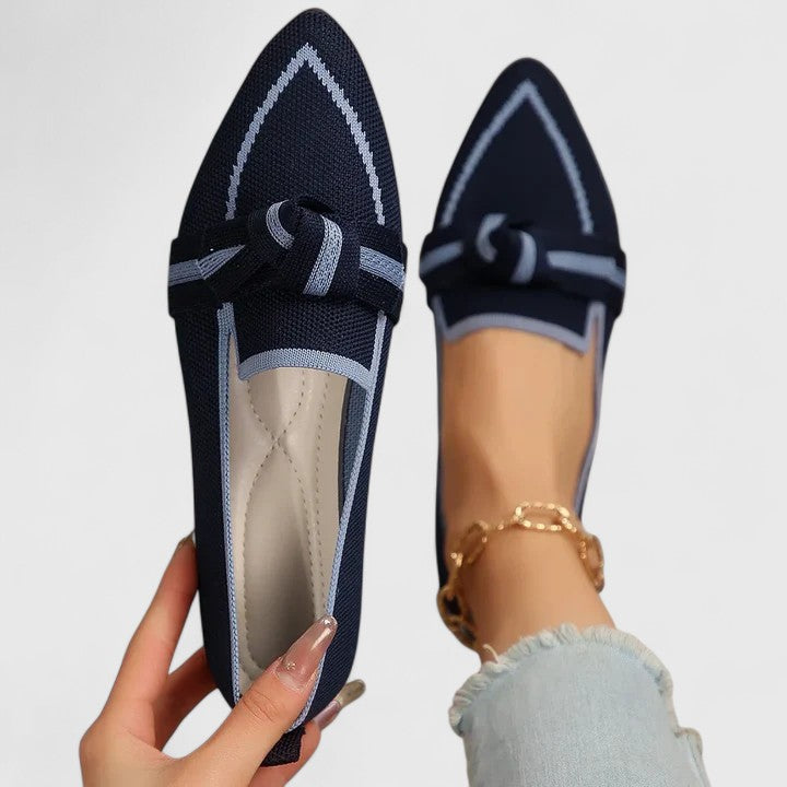 Women's Loafers with Orthopedic Support and Pointed Toe Design – Elegant Button Detail 4